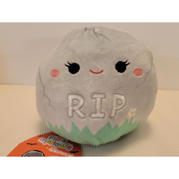 Flip A Mallows By Squishmallows Alva & Felice Reversible Plush Toy 5" Halloween - Picture 1 of 10